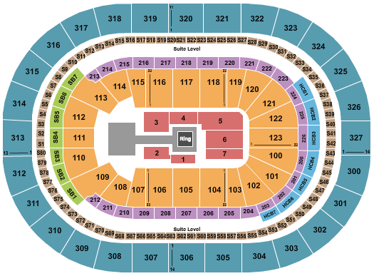 KeyBank Center WWE Seating Chart
