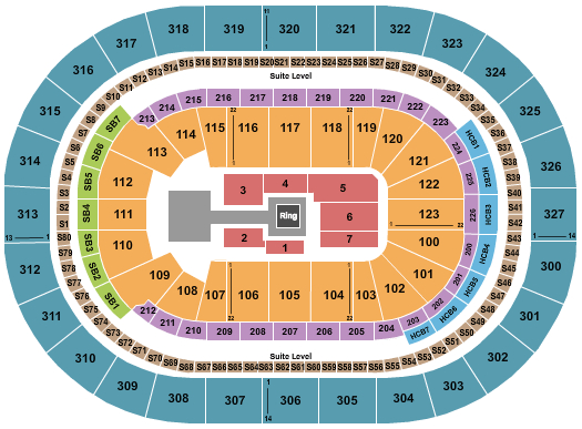 KeyBank Center WWE Seating Chart